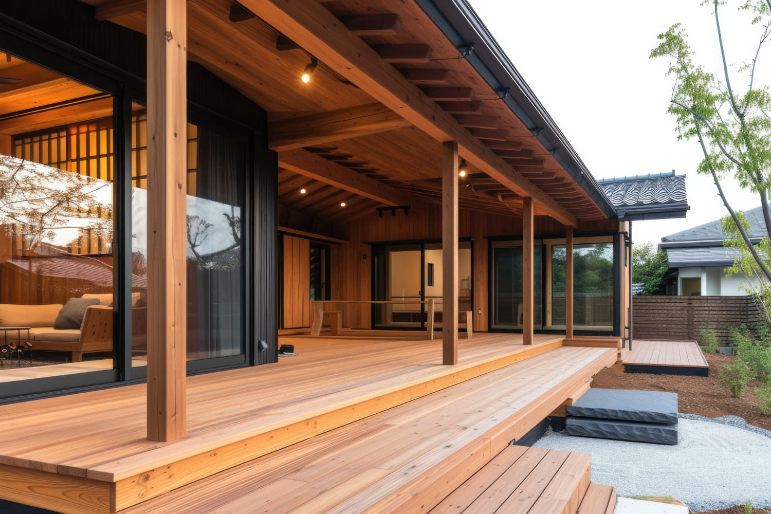 Pose de terrasse en bois à Pontivy